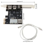 PCI-e 1X IEEE 1394A 4 порта (3 + 1) Firewire адаптер карты 6-4 Pin кабель для настольного ПК Z07 Прямая поставка