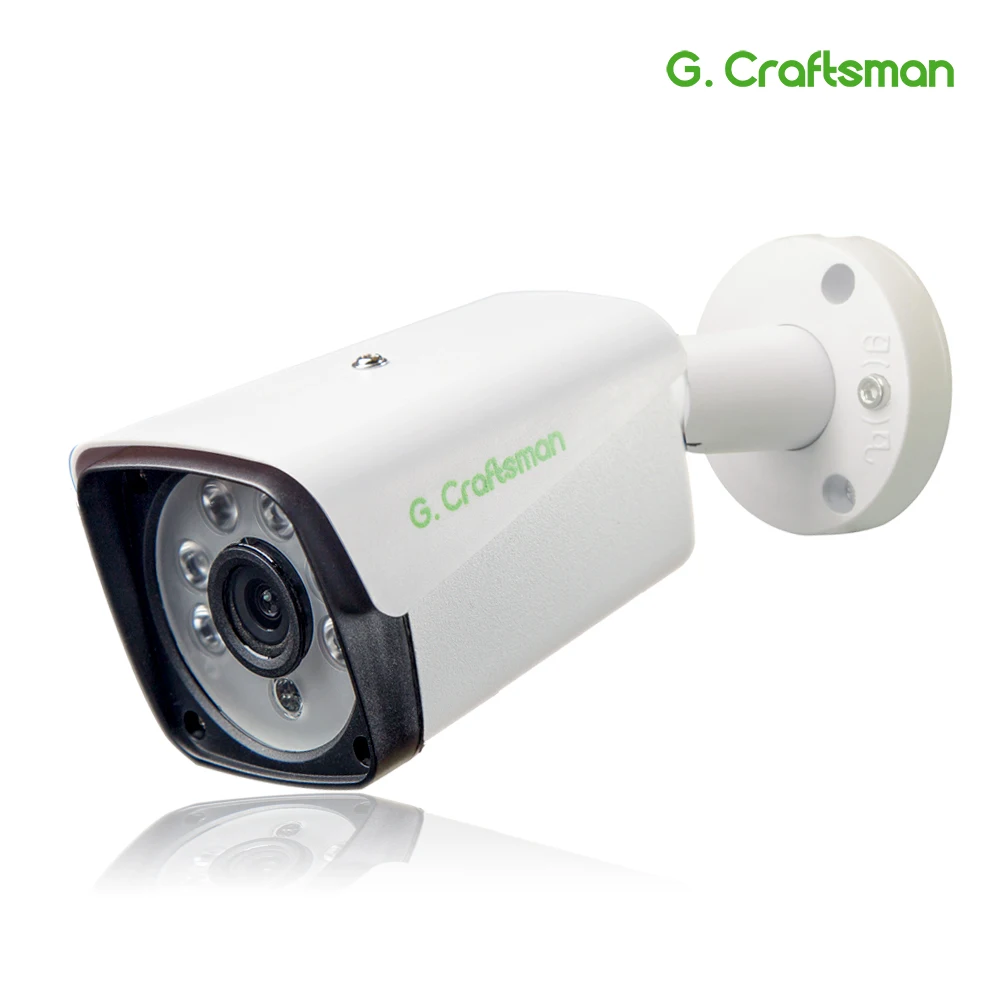 

Камера Наружного видеонаблюдения G.Craftsman, 5 Мп, POE, HD, IP, водонепроницаемая, инфракрасное ночное видение, Onvif 2,6, CCTV, P2P, e-mail