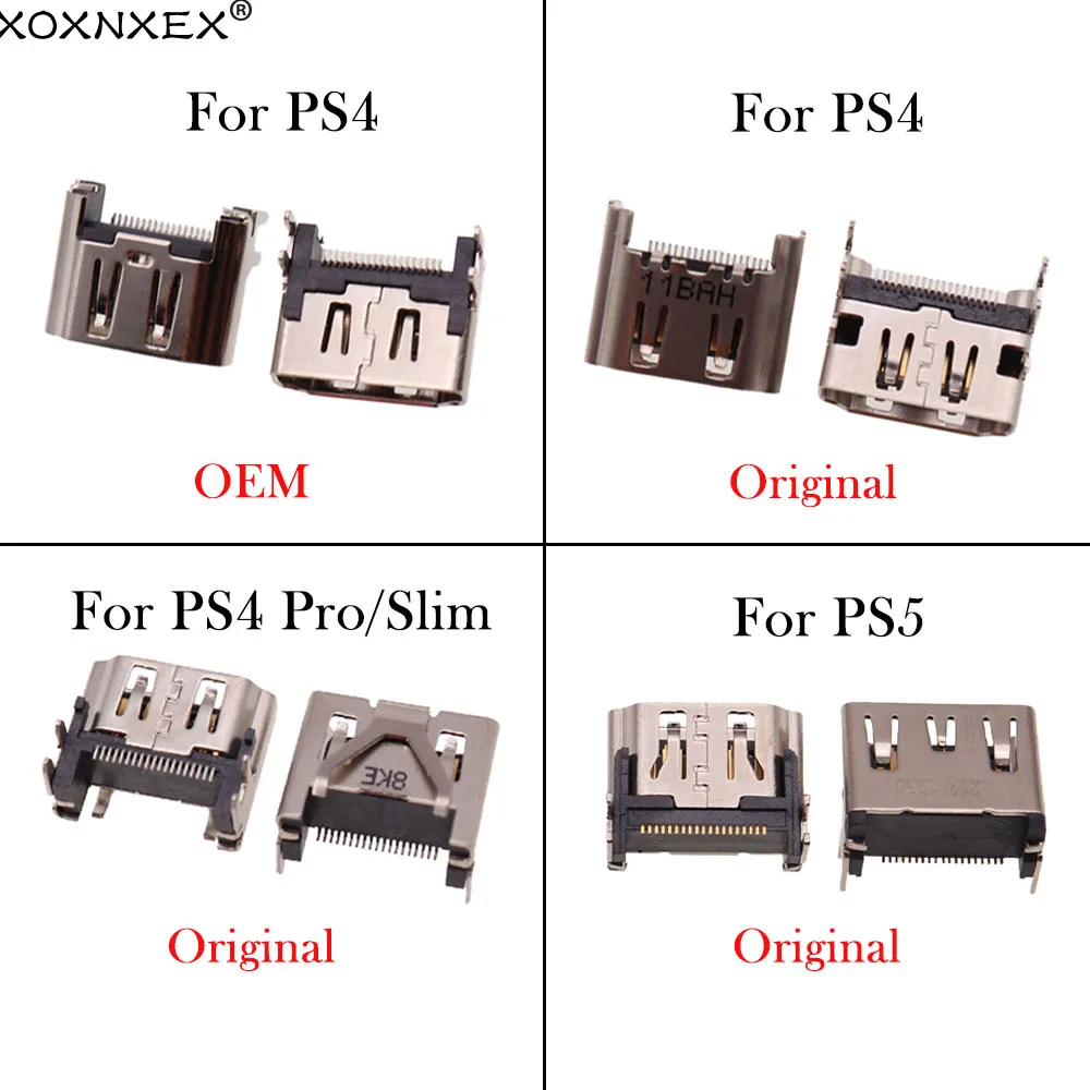 XOXNXEX 1 шт. для Sony PS5 PS4 Pro Slim HDMI разъем порта разъема интерфейса Замена соединителя |
