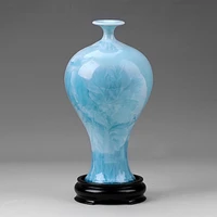 chinese crystal ceramic vase plant modern minimalist decor vase aesthetic room decor flower pots vazen table decoration bi50vs