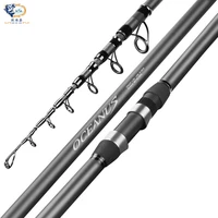 odj 2 7m 5 4m carbon rock fishing rod ultra light distance throwing pole long sections telescopic fishing fishing tackle