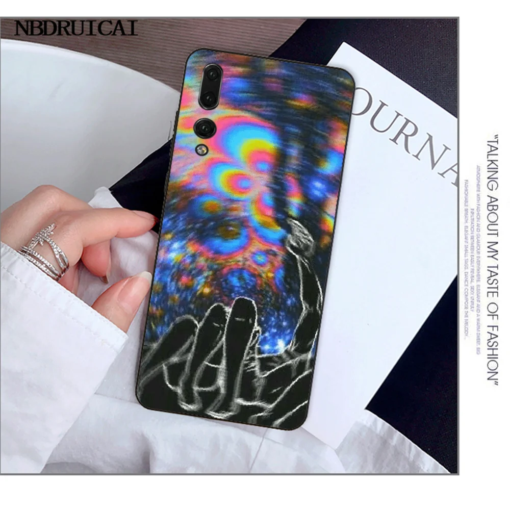 Мягкий черный чехол для телефона NBDRUICAI Psychedelic Trippy Art Для Huawei Y5 Y6 Y7 Y9 Prime 2019 Enjoy 7 8 9 10