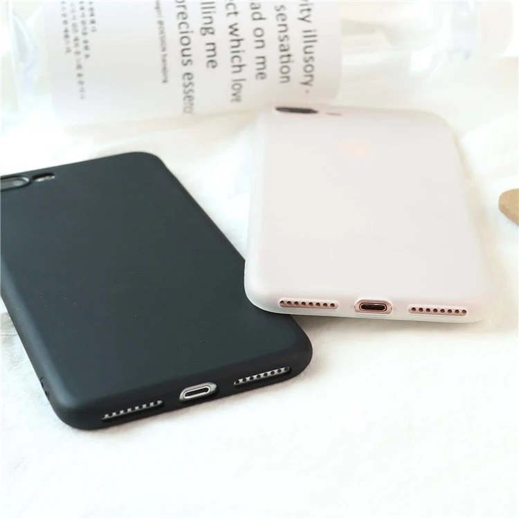Матовый чехол для телефона iphone 6S 6 7 8 Plus SE 2020 11 12 Pro X Xr Xs Max пластиковые чехлы черный