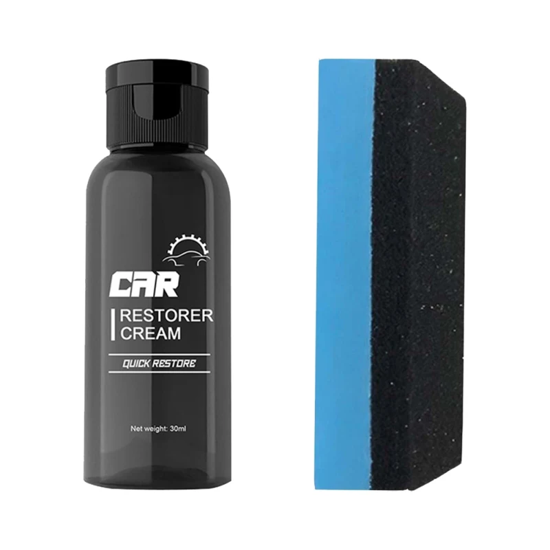

VIP - Brand new 30/50ml car interior leather refurbishment agent with sponge 1 set of car cleaning and maintenance tools