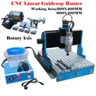 DIY CNC 6040 2200W 4-осевой фрезерный гравировальный станок CNC 3040 линейный направляющий фрезерный станок для деревообработки режущий гравер