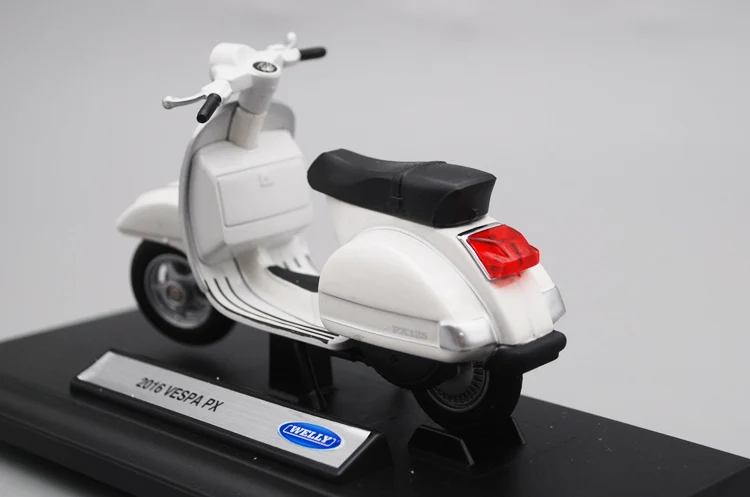 Welly 1:18 Vespa PX 2016 высокий симулятор мотоцикл велосипед Скутер литый под давлением