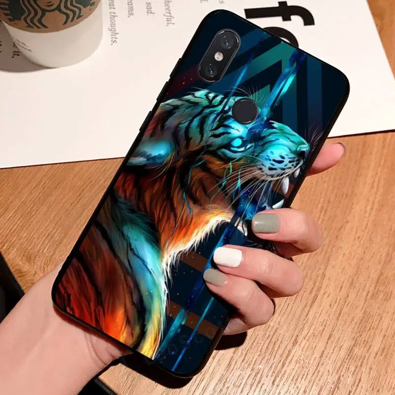 

Fashion Tiger Leopard Phone Case For Xiaomi Redmi 7 8 9t a3 9se k20 mi8 max3 lite 9 note 9s 10 pro