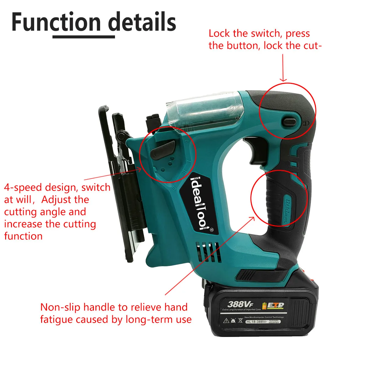 Беспроводная лобзик 21 в с регулируемой скоростью портативная