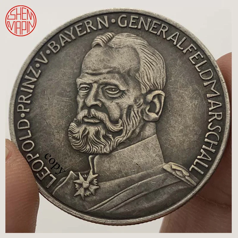 1915 его Королевский Высокий Принц Leopold КОПИЯ монета Медь Серебро коллекционные