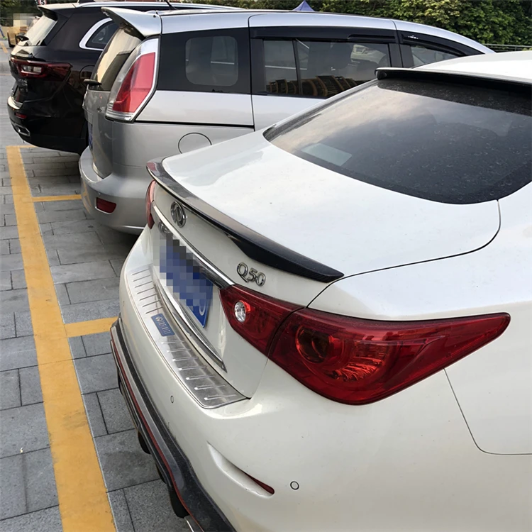 Спойлер для Infiniti Q50 высококачественный спойлер из ABS-углеродного волокна заднего