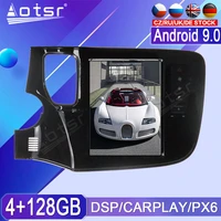128gb for mitsubishi outlander 2014 2018 android tape radio recorder car multimedia player stereo px6 head unit tesla gps navi