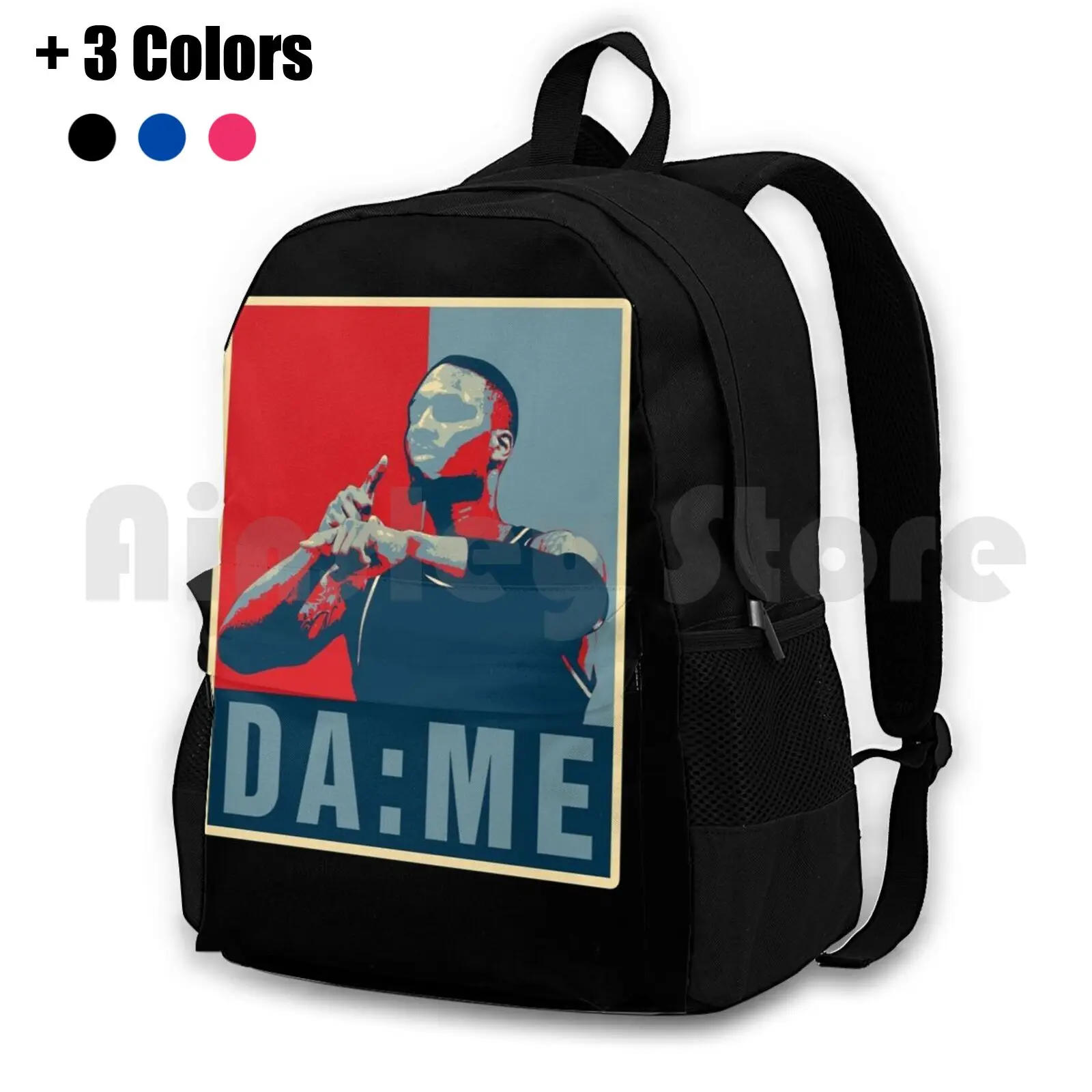 

Dame Time Obama Style Outdoor Hiking Backpack Waterproof Camping Travel Amian Lillard Basketball Dame Dolla Dame Dame Time