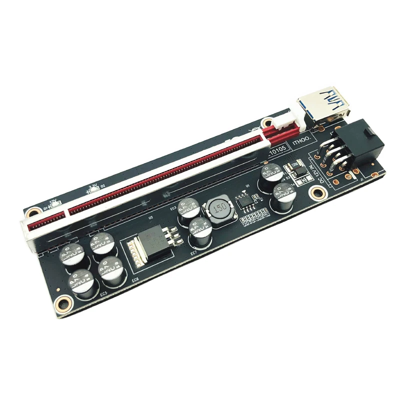 ver009s plus pci e pcie riser 009s 6 pin pci express карта riser molex usb 30 кабель 1x 16x