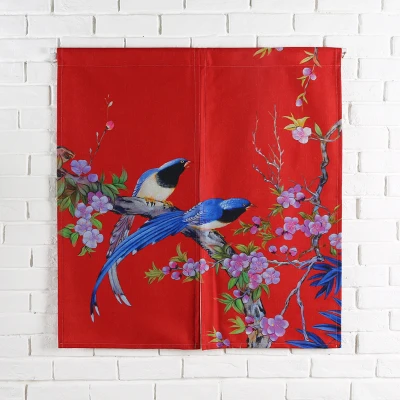 Тайваньский японский стиль китайский цветок птица дверь занавеска висит