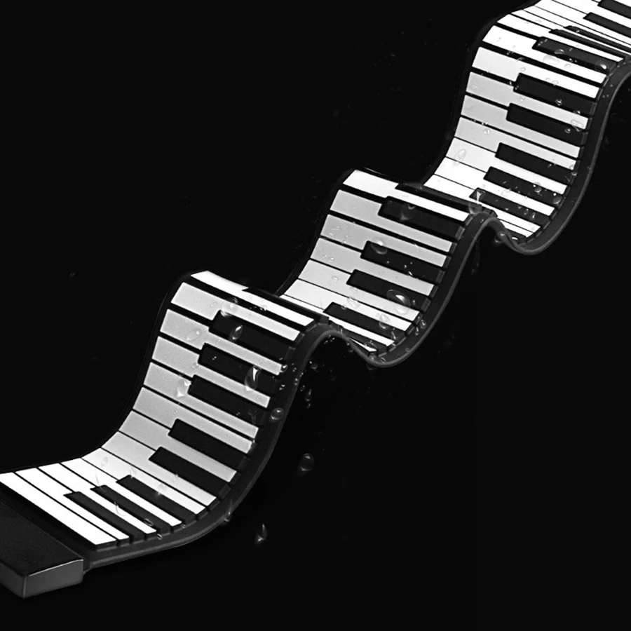 Electronic Hand rolled Piano 88 Keyboard Thickened Portable Folding Beginner Piano Professional Synthetiseur Musical Instrument