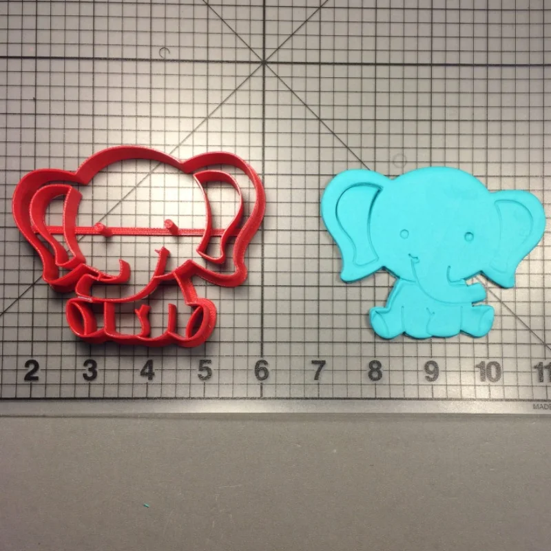 Чехол с изображением милых мультяшных животных милые слоненок Луна резак для