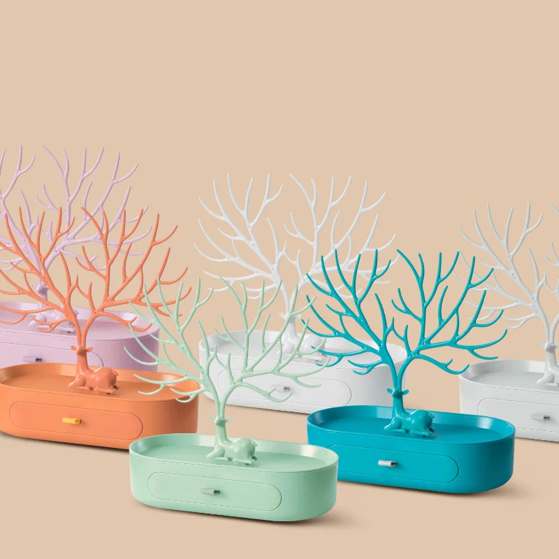 Подставка для демонстрации оленьих рогов поднос с ящиком серьги ожерелье кольцо