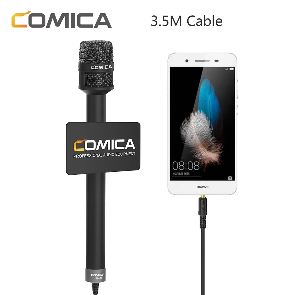 Comica HRM-S 3 5 М ручной микрофон для интервью диктофон смартфона записи видео |