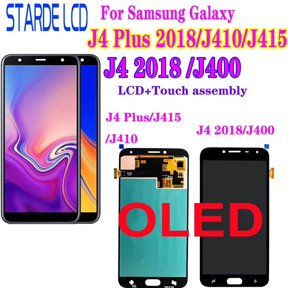 Оригинальный Oled дисплей для Samsung Galaxy J4 + 2018 Plus J415 J415F J410 J6 Prime J610 ЖК сенсорный экран
