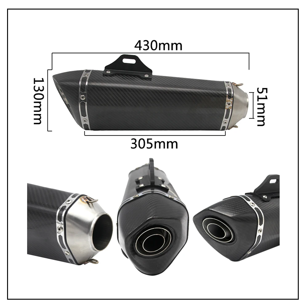 Выхлопная труба Alconstar Racing для мотоцикла новинка 51 мм глушитель средний диаметр