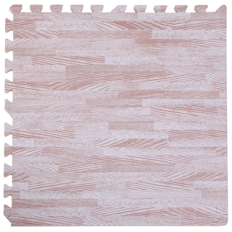 White wood grain Lmitation деревянные зерна коврик-головоломка подстилка из вспененного этиленвинилацетата(ЭВА) татами сшивание Ползания коврик Детские игры нескользящий ковер йога коврик - Цвет: White wood grain