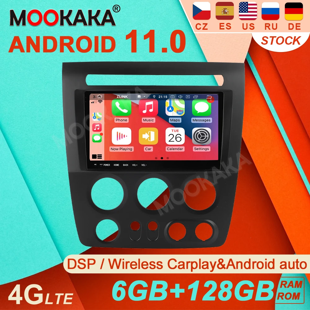 

Автомагнитола на Android 11 для Hummer H3 2005-2010, автомобильный мультимедийный видеоплеер, стерео, GPS-навигатор, Авторадио с IPS-экраном для Carplay
