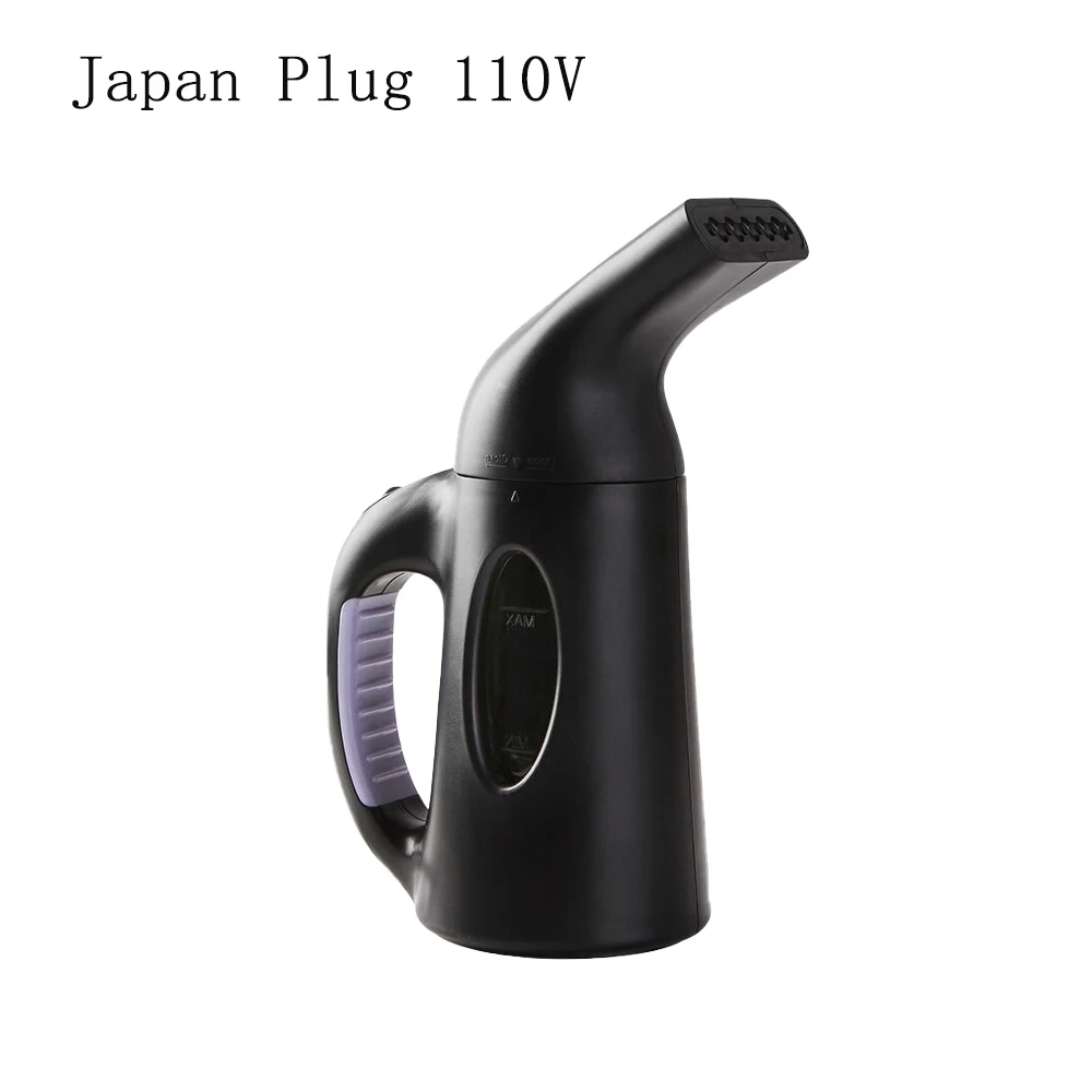 Japan plug black 120 мл 110 в 120 в мини паровой утюг, ручная щётка для сухой чистки одежды, портативный дорожный отпариватель для белья, бытовая техника - Цвет: Japan plug black