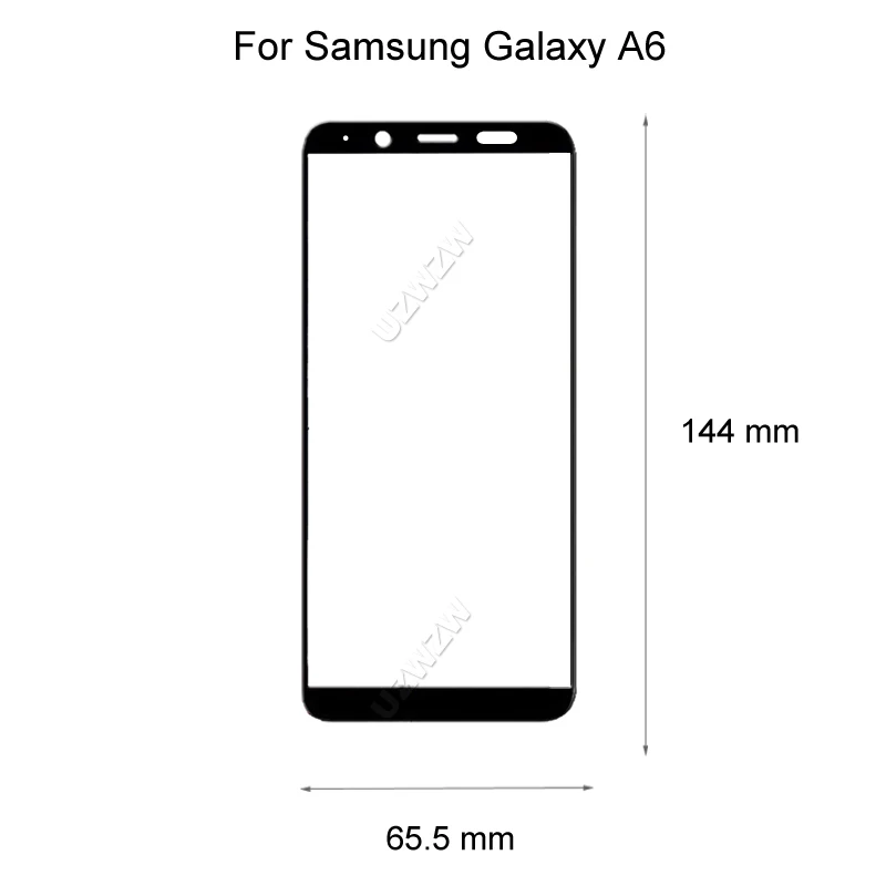 Для Samsung Galaxy A6 Plus / 2018 полное покрытие закаленное стекло Защита для экрана
