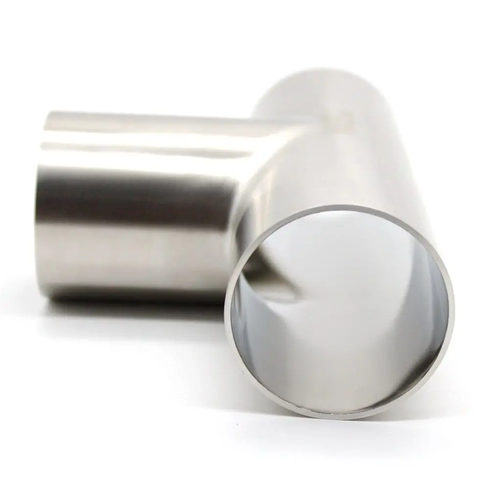 

T-type connector, sanitary welded pipe connection accessories, food-grade SS304 (3A) stainless steel
