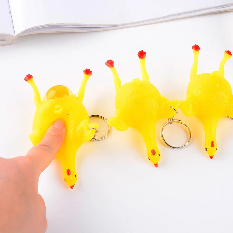 Брелок несущая курица новинка забавные игрушки милый куриный мешок пластиковые