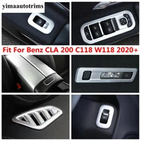 handle bowl rear trunk window lift button ac air cover trim interior accessories for mercedes benz cla 200 c118 w118 2020 2022
