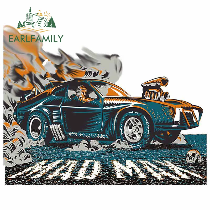 EARLFAMILY 13 см x 10 мультяшная дорожная наклейка воина Mad Max стильная Водонепроницаемая