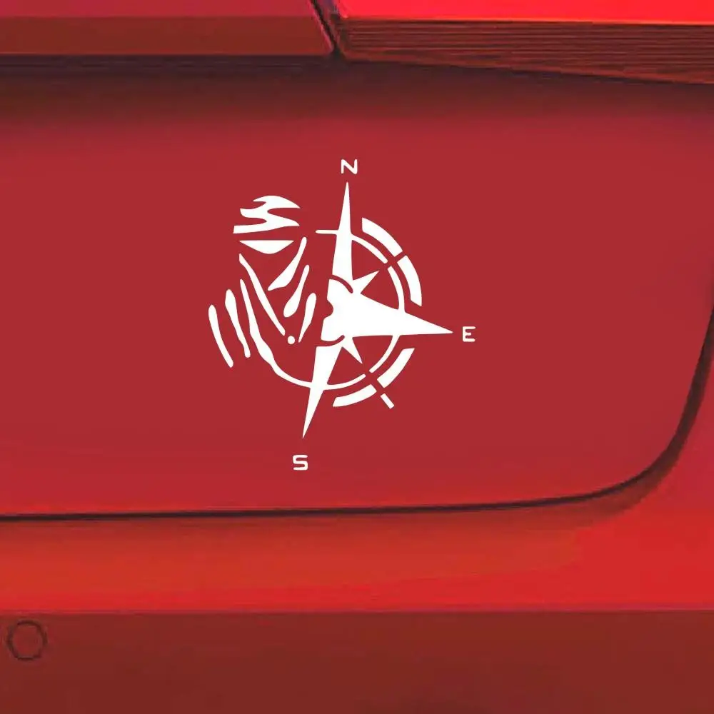 Автомобильная наклейка 12*13 см с изображением горного компаса забавные виниловые