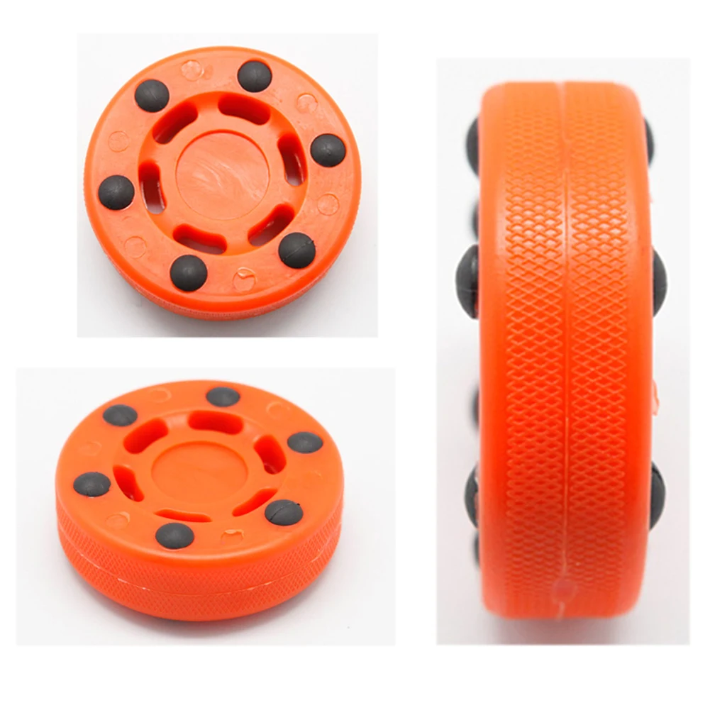 ABS круглые роликовые Хоккейные шайбы аксессуары оранжевые колеса идеально