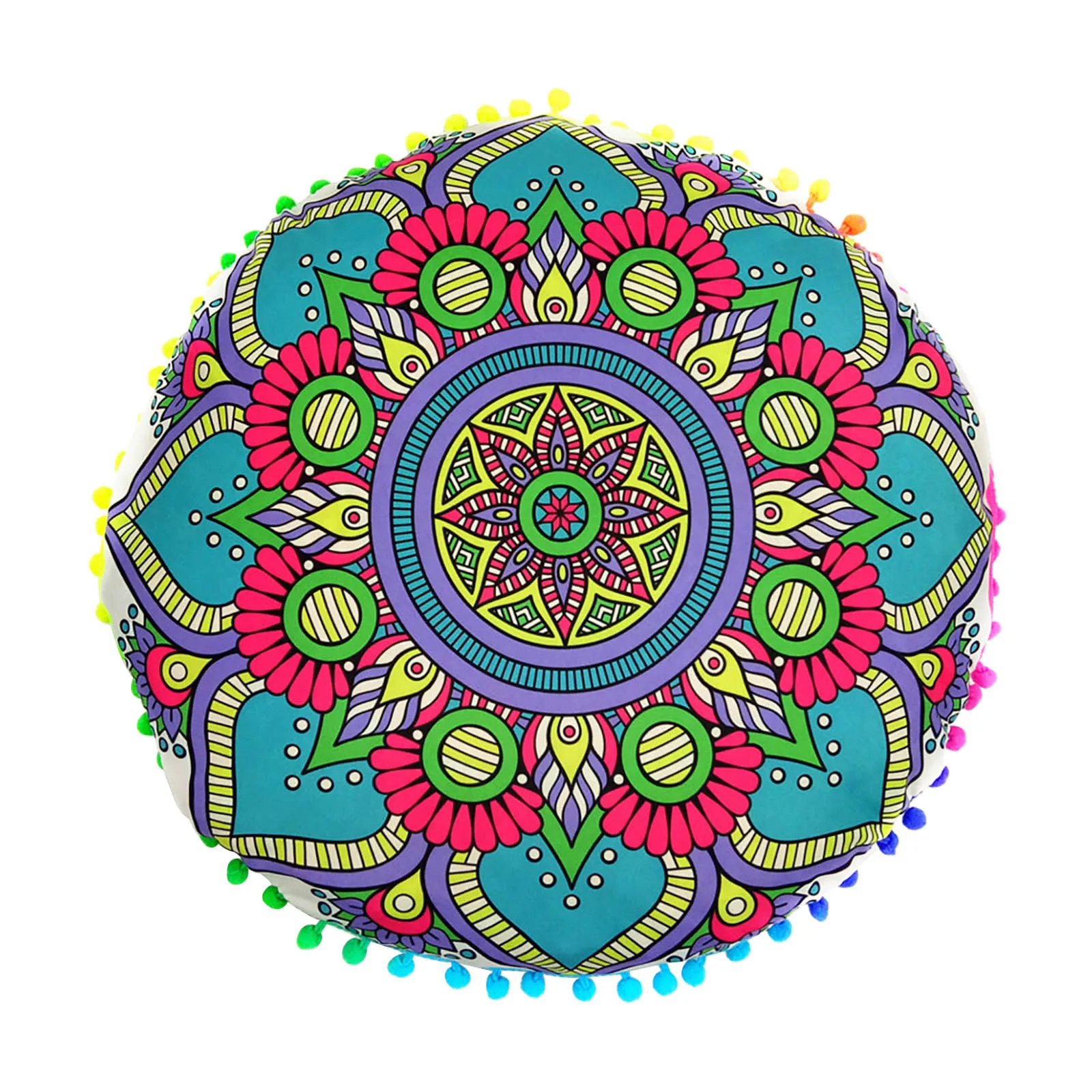 Диванная Подушка круглая богемная для медитации чехол Османская в стиле бохо