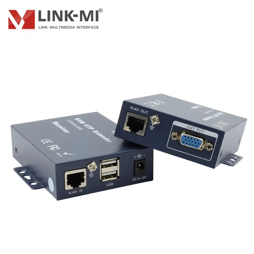 Фото K103TRU LINK-MI м VGA USB KVM-удлинитель через один utp-кабель Cat5e/6 для клавиатуры, мыши и видеопорта, макс. 300 м №5