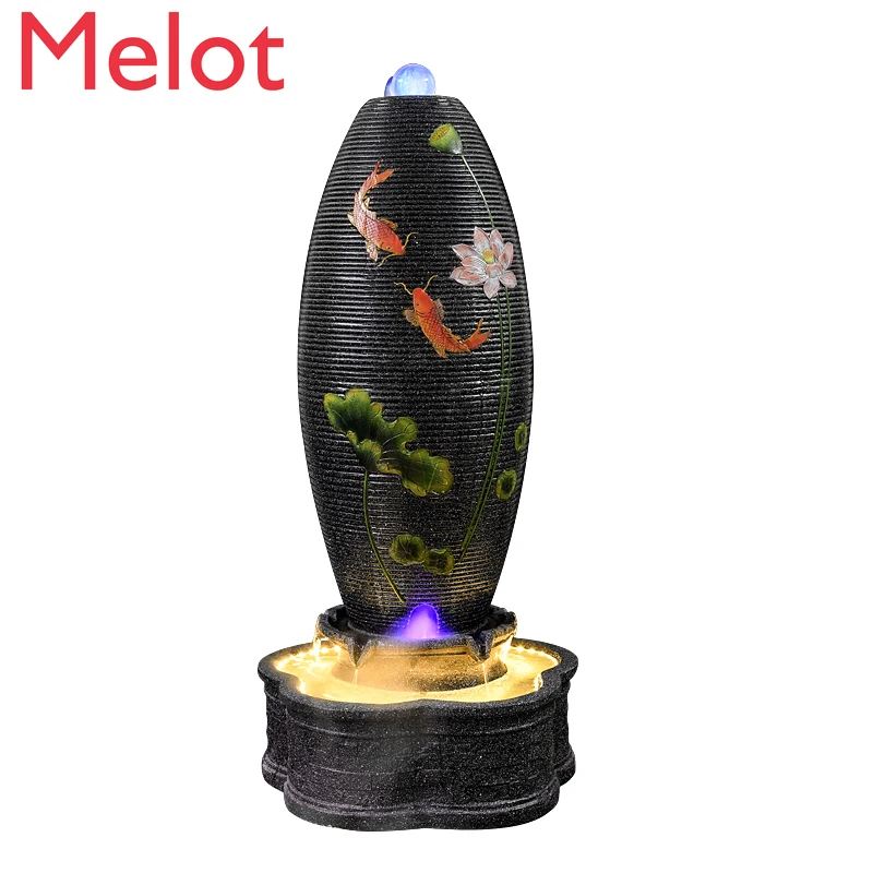 

Personalized Creative Master Handmade Floating Water Feng Shui Fortune Egg Living Room Home Waterscape Wealth Decoration Luxury