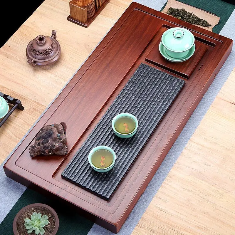 Puer Keukenhulpjes Ceremony Set De Te Chino China High Board Vassoio Da Portata Serving Holder Chinese Kung Fu Tea Tray | Дом и сад