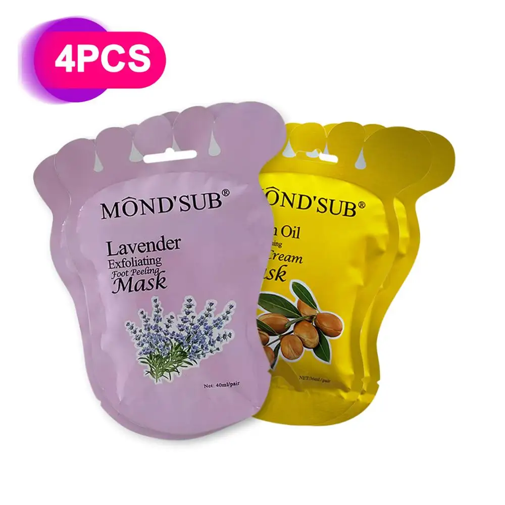

Подписаться на 4 пары = 8 шт. MOND'SUB маска для ног носки для удалитель грубой кожи педикюрные маски-носочки для ног пилинг медицинское обслужива...