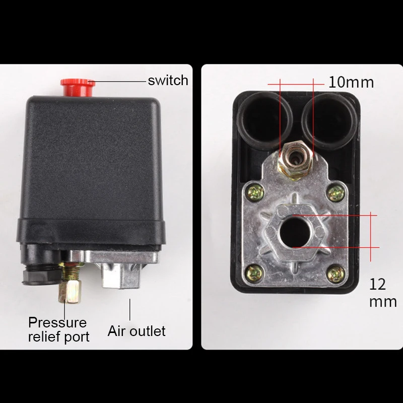 

1pc Air Compressor Pressure Switch 0.5-0.8 Pneumatic Automatic Control Practical