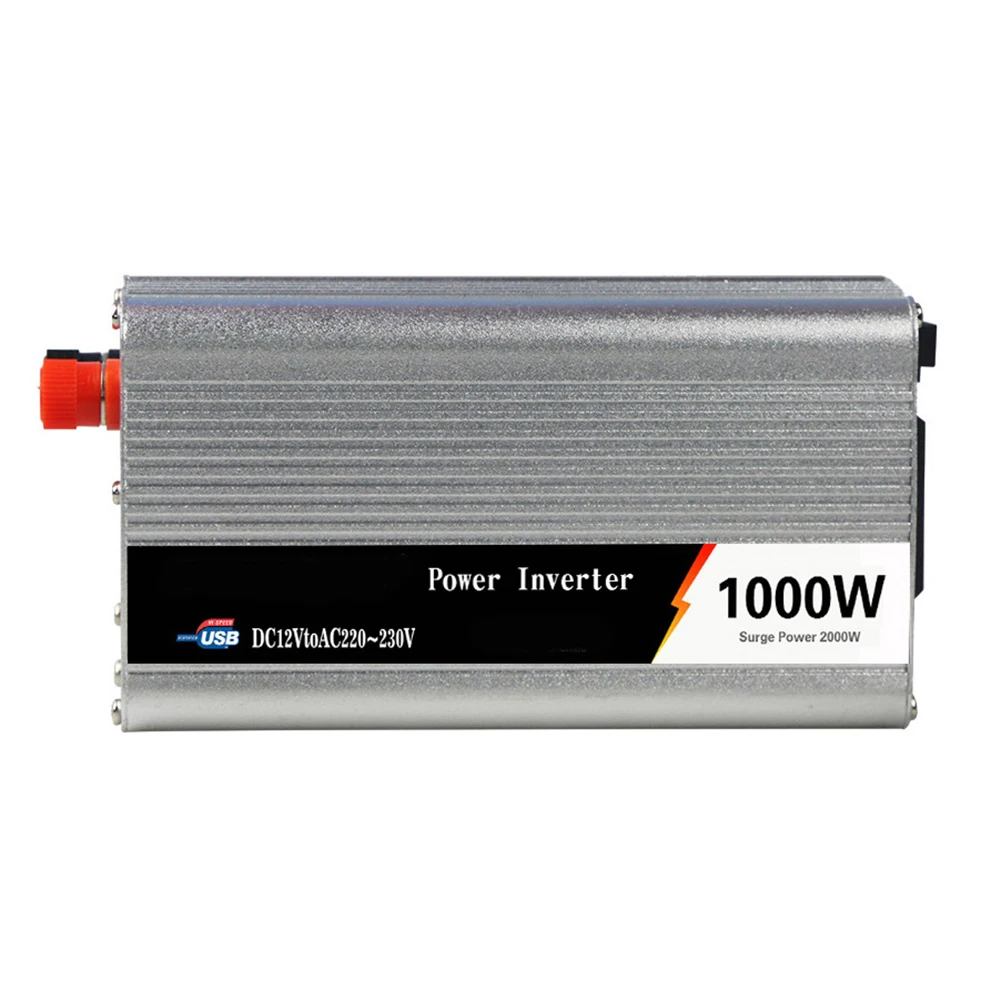 1000W солнечный DC 12 V/24 V к AC 110 V/220 V модифицированный синусоидальный автомобильный преобразователь
