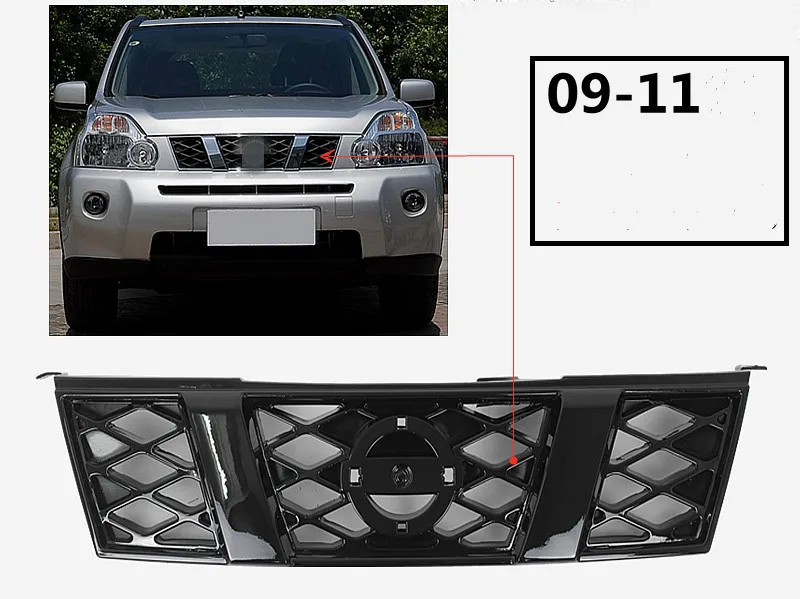 

Front Bumper Grill for Nissan X-trail Rogue Radiator Grille Car Accessories