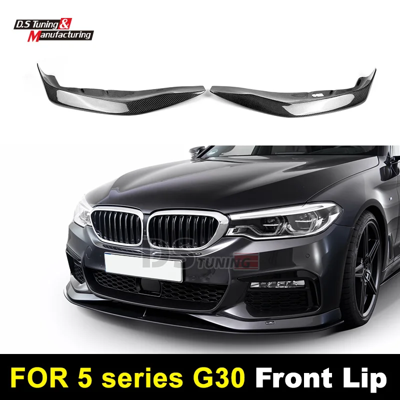 Боковой сплиттер переднего бампера из углеродного волокна для BMW G30 G31 4 дверный