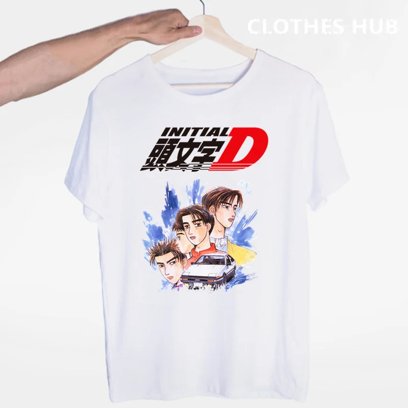 Футболка AE86 Initial D Homme мужская с круглым вырезом и короткими рукавами | Мужская
