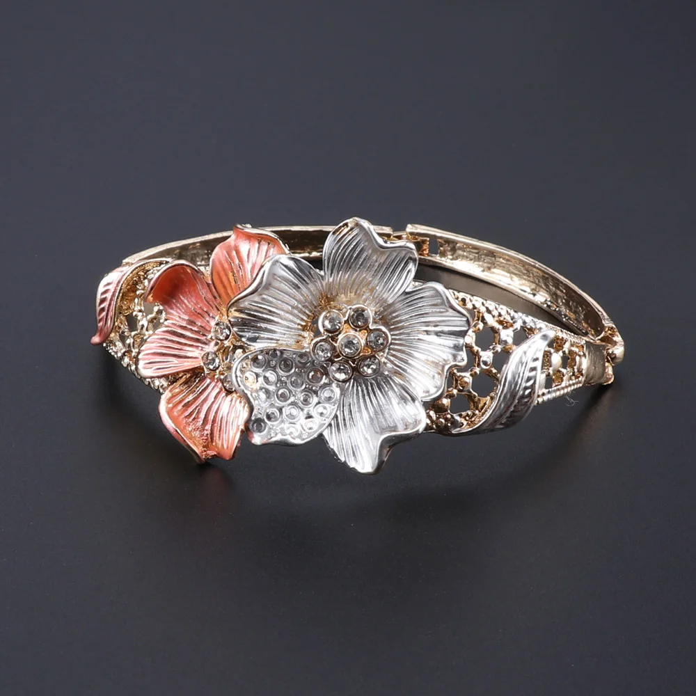 Изысканные Ювелирные наборы из Дубая золотого цвета женские индийские