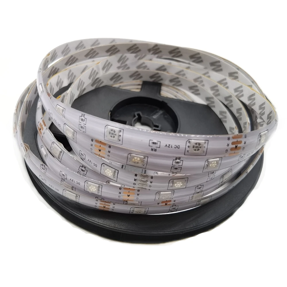 Цветная (RGB) 5050 SMD 2835 Светодиодные ленты светильник гибкая лента RGB полоса 5 м 10 15