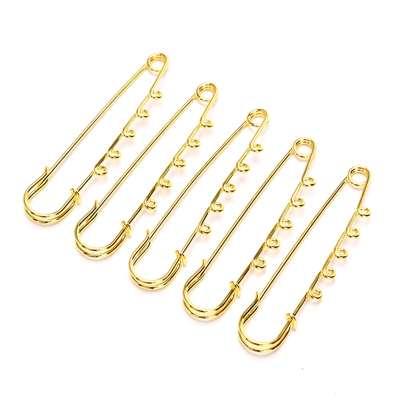 

5pcs Classic Gold Sliver Brooch Safety Pins Supplies For Brooches Findings Jewelry Accessories Jewelry Making Supplies