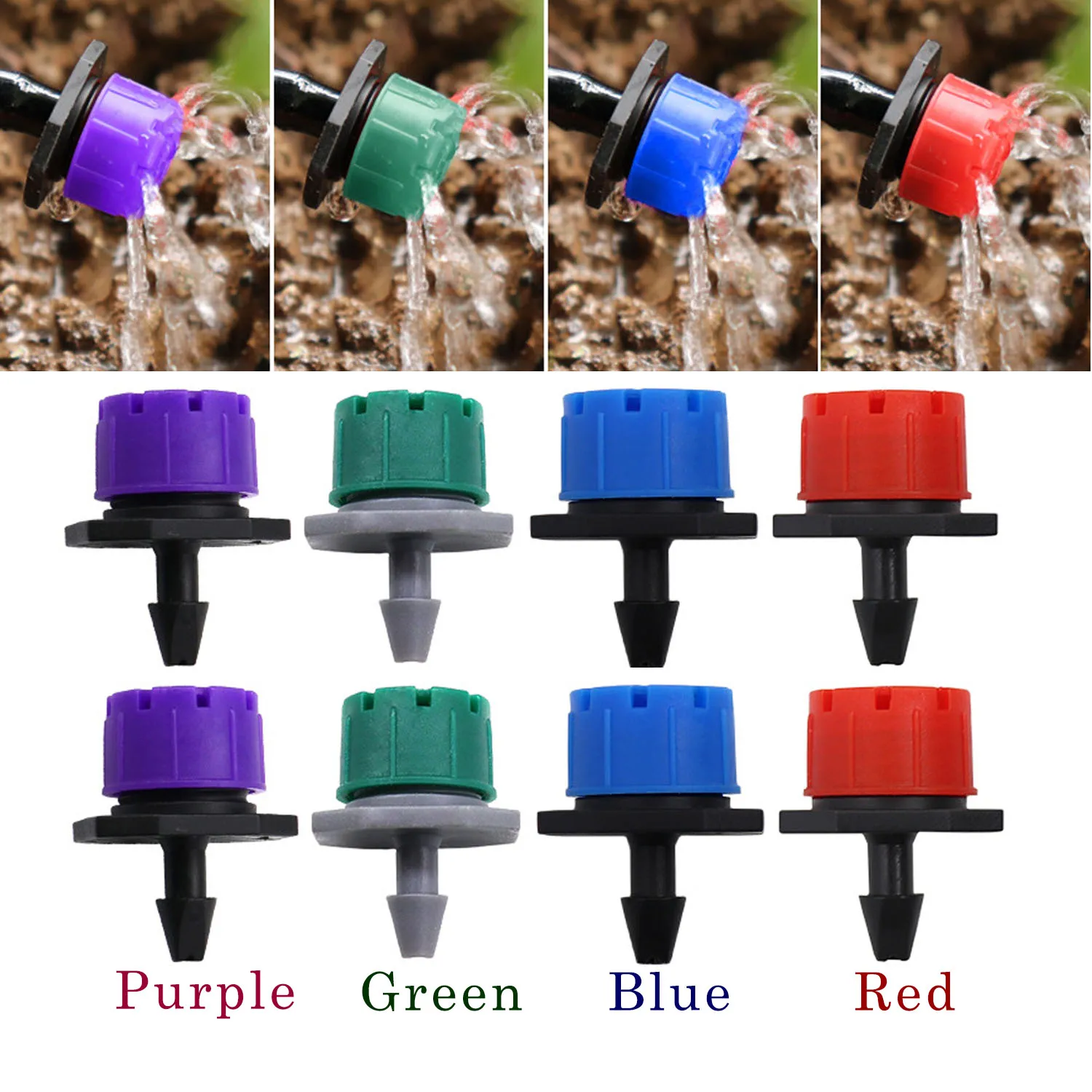 

1/4 Adjustable Irrigation Misting Dripper Sprinkler Emitter Micro Drip Garden Watering Tool Balcony Yard Greenhouse