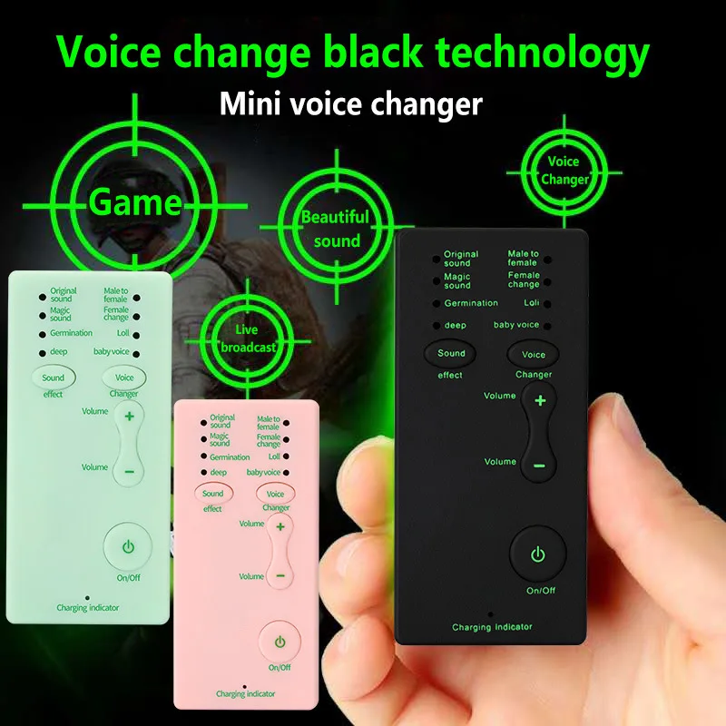 

Voice Changer Device for Kids/XBOX/PS4/Phone/iPad/Computer/Laptop/Tablets 7 Different Sound Changes Portable Voice Amplifiers