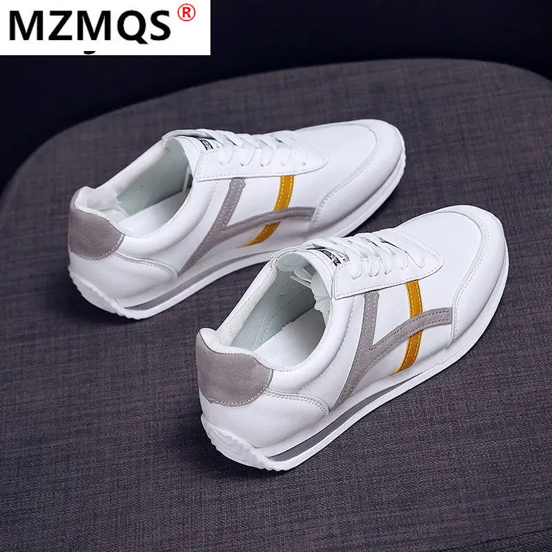 

2021 Hollow Women Shoes Comfortable Breathable Mesh Casual Shoes Woman Spring Women Lace-up Flat Sneakers Women Zapatos Mujer